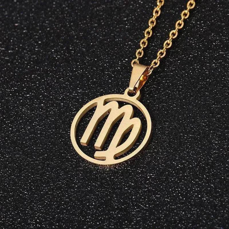 12 Constellation Necklace Accessories Stainless Steel Necklace - Velora