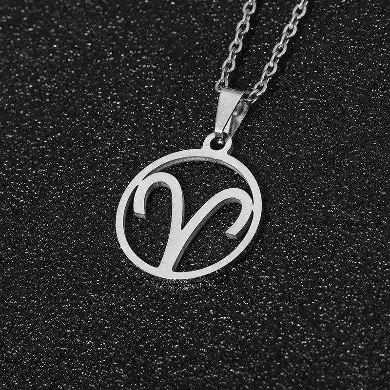 12 Constellation Necklace Accessories Stainless Steel Necklace - Velora