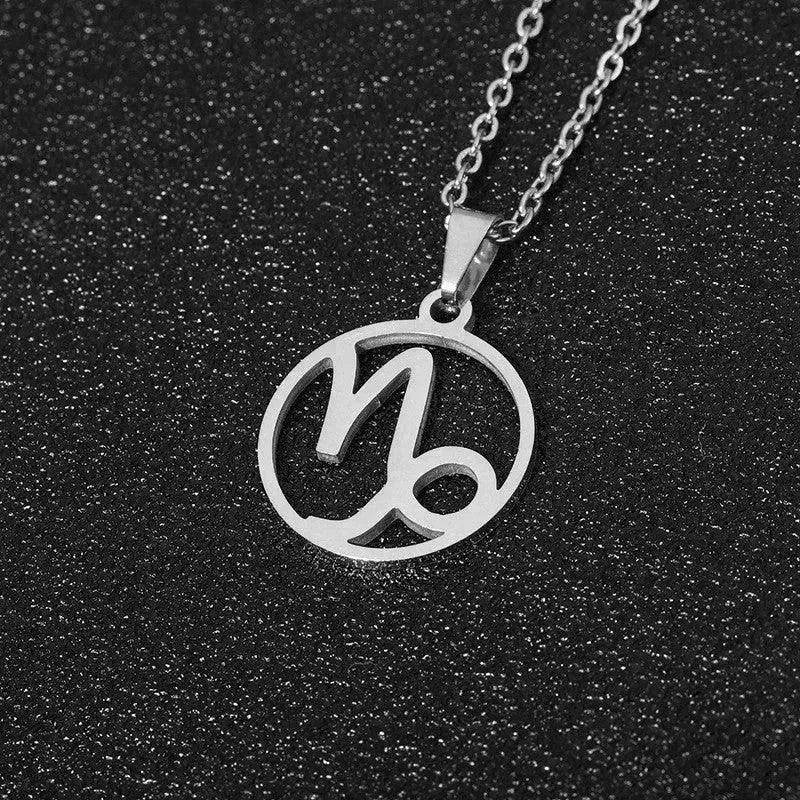12 Constellation Necklace Accessories Stainless Steel Necklace - Velora