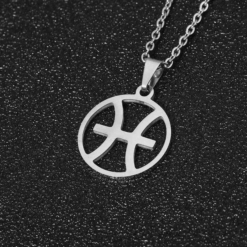 12 Constellation Necklace Accessories Stainless Steel Necklace - Velora