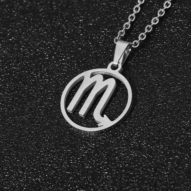 12 Constellation Necklace Accessories Stainless Steel Necklace - Velora