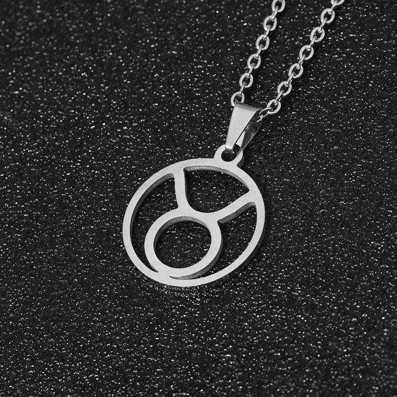 12 Constellation Necklace Accessories Stainless Steel Necklace - Velora