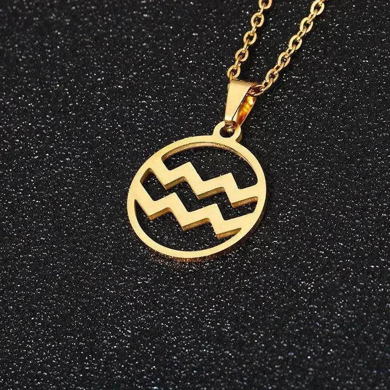 12 Constellation Necklace Accessories Stainless Steel Necklace - Velora