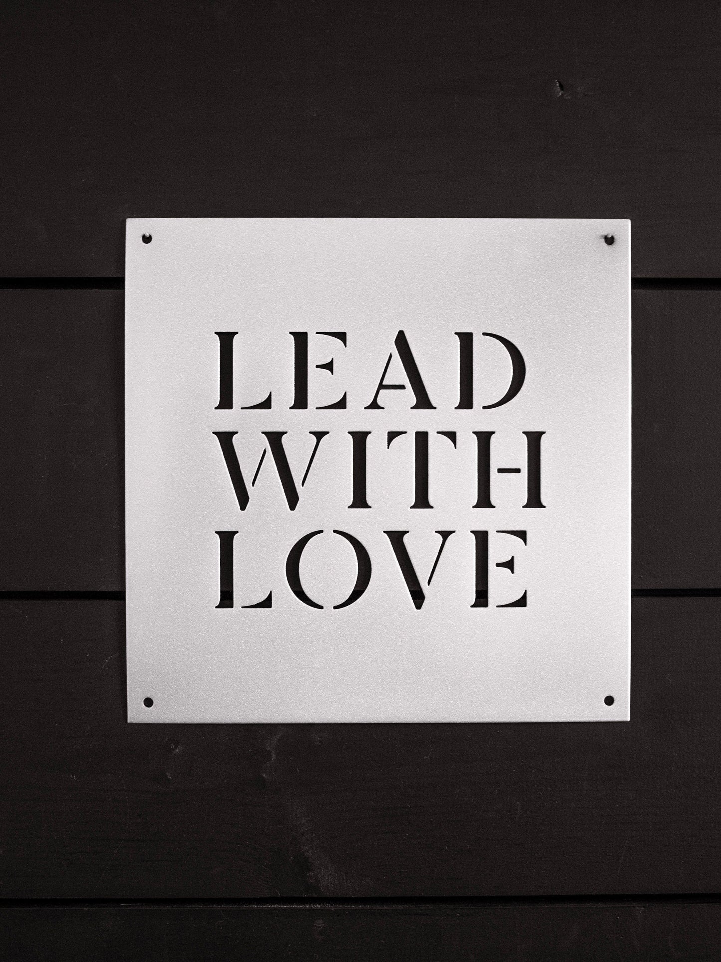 12" x 12" Lead with Love - Velora Luxury Fashion