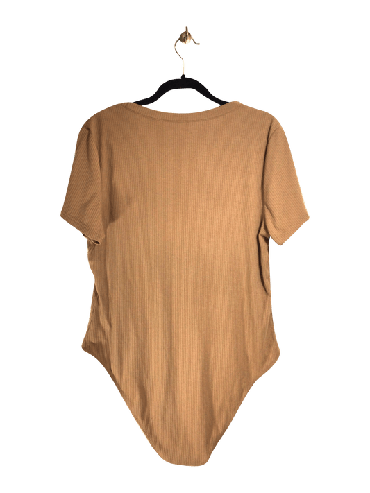 SHEIN Women Bodysuits Regular fit in Brown - 2XL - Velora