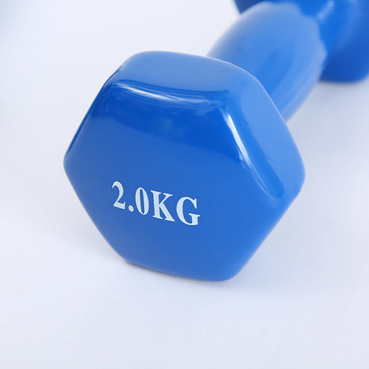 Colourful Plastic Coated Dumbbell for Women & Home Gym