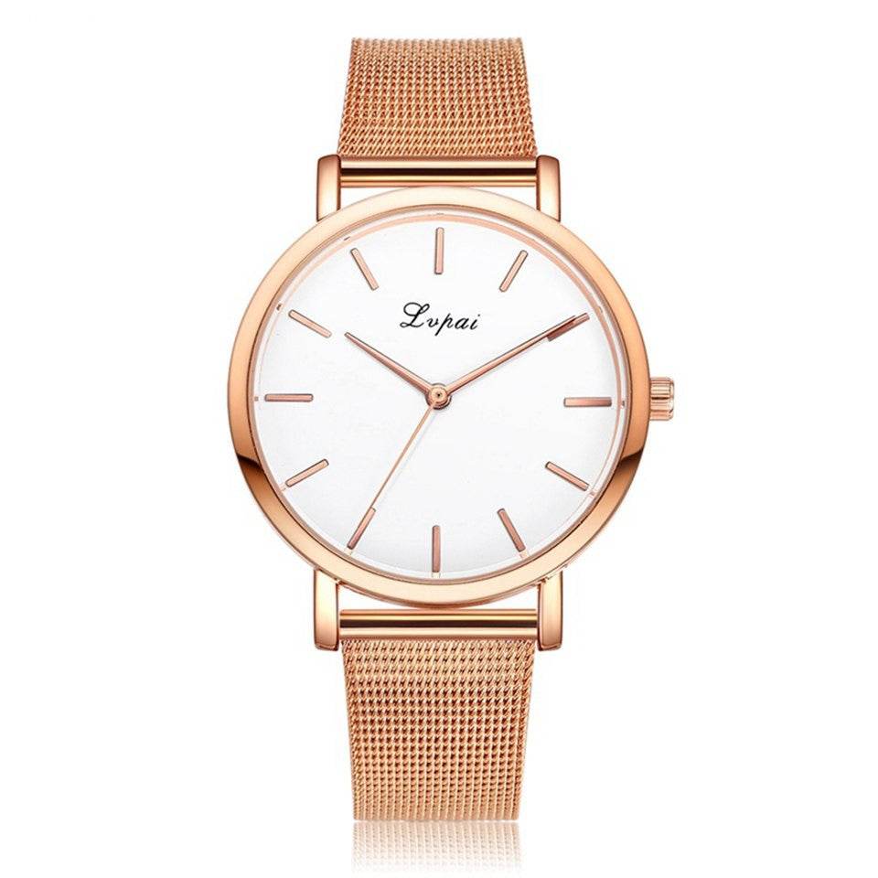 Vansvar fashion brand silver and gold mesh band creative marble wristwatch casual women quartz watches gift relogio feminino - Velora