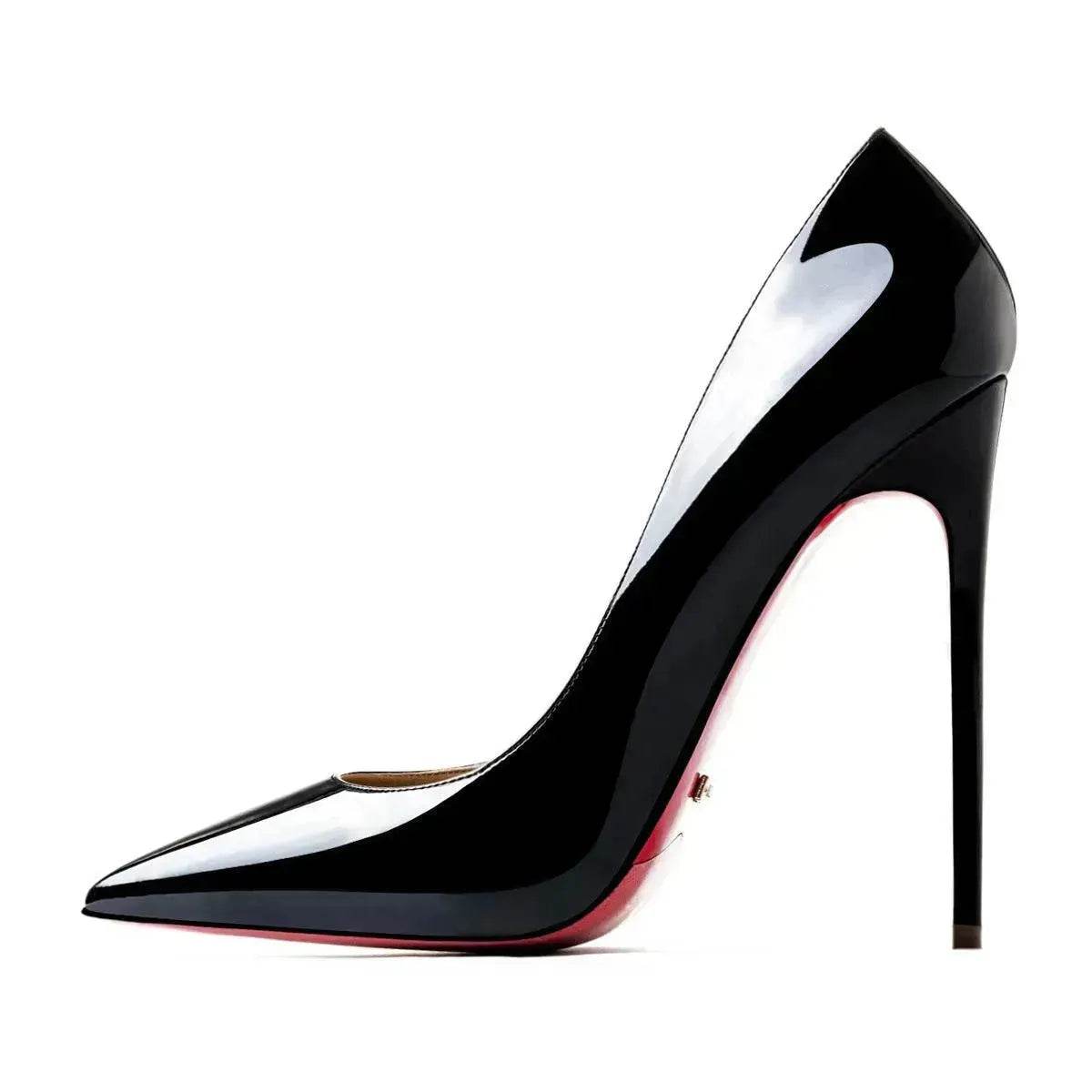 12cm high heels pointed toe stiletto shoes - Velora