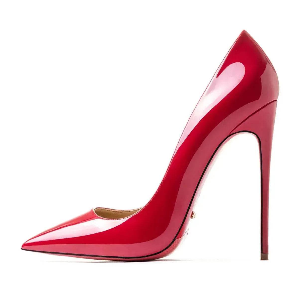 12cm high heels pointed toe stiletto shoes - Velora