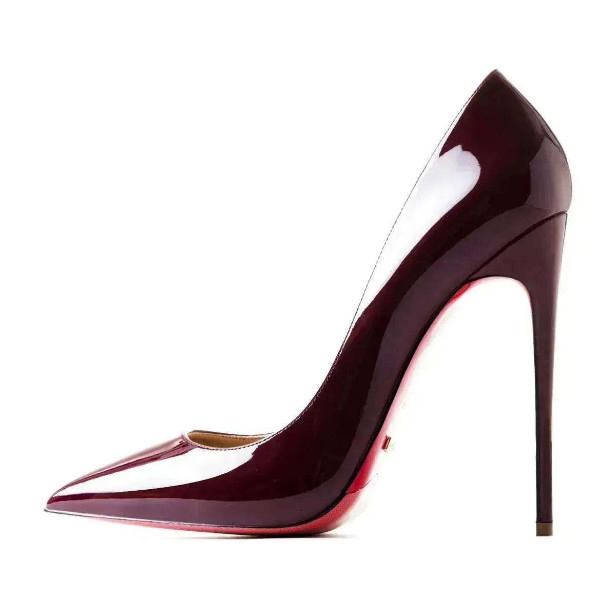 12cm high heels pointed toe stiletto shoes - Velora