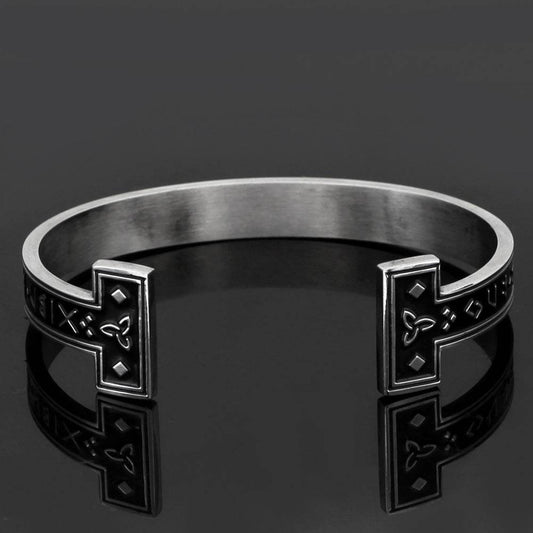 New Titanium Steel Personality Digital Text Bracelet - Velora