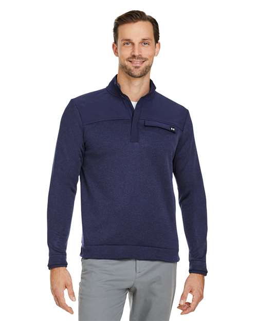 Fleece Quarter Zip Pullover Sweatshirt - - 15878 - Velora