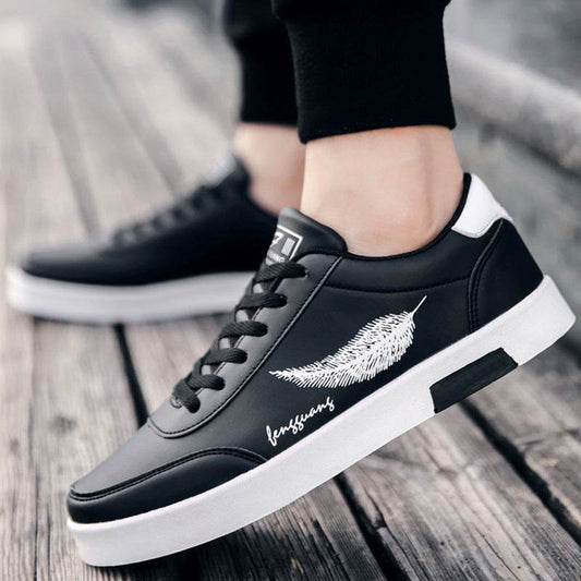 Men's Black Antiskid Shoes, Waterproof And Wear-Resistant Shoes - Velora