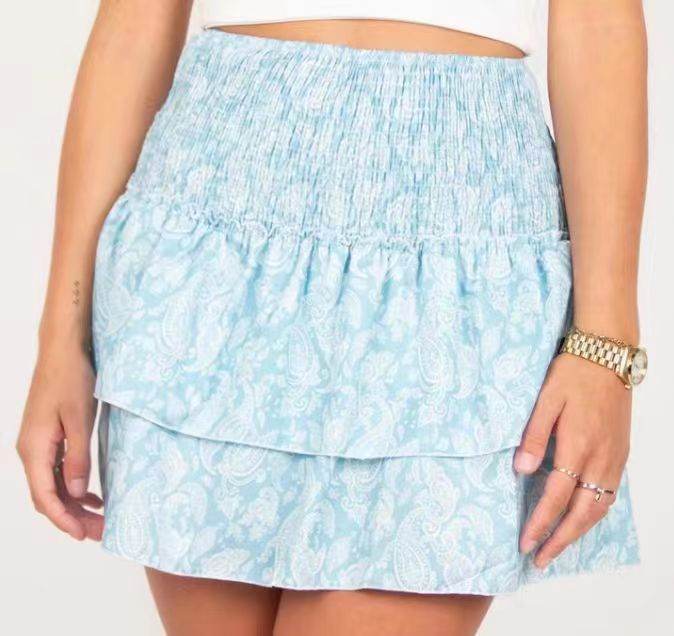 Leisure Versatile Lotus Leaf Women's Mini layered Skirt - Velora