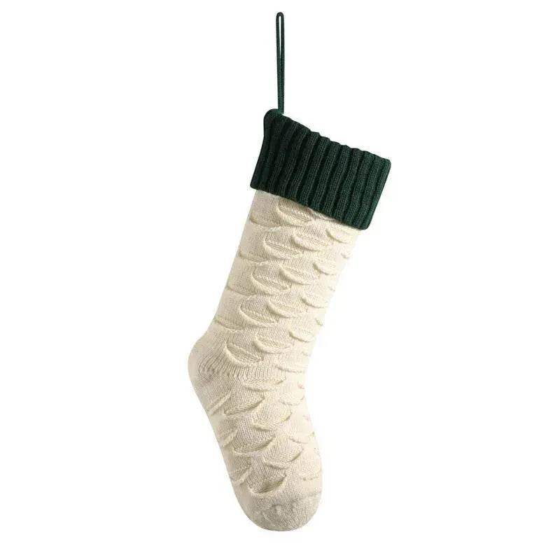 Christmas Gift Bag Decorative Socks Knitted Hanging Decoration - Velora