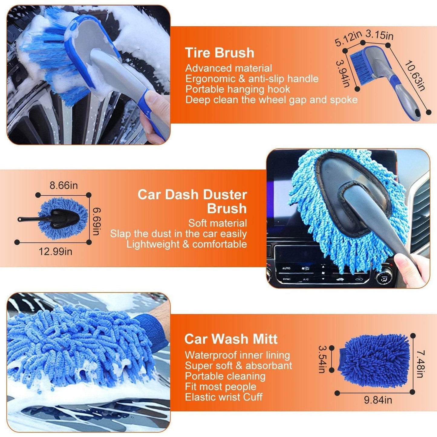 26Pcs Car Detailing Brush Kit Exterior Interior Car Cleaning Set Drill Brush Set Car Buffing Sponge Pads Kit For Cleaning Automobile Interior Exterior Wheels Dashboard - Velora