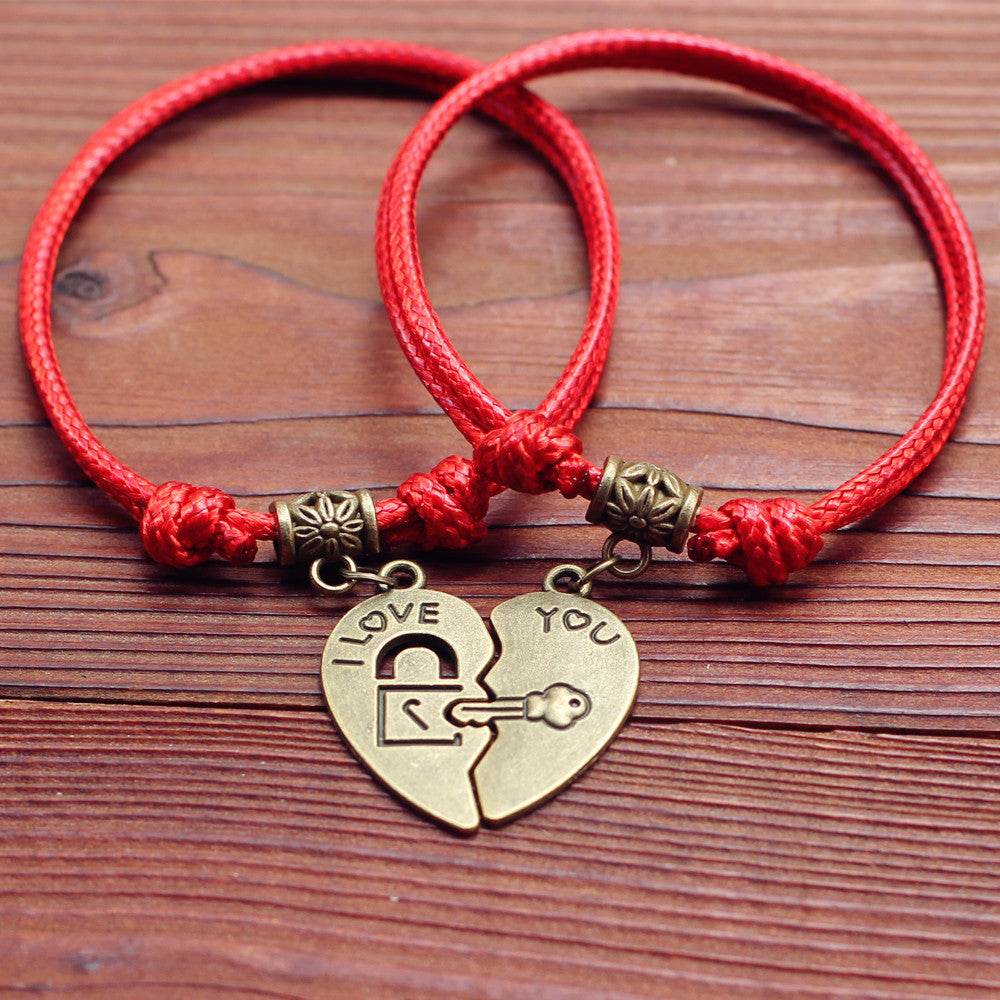Couple bracelets girlfriends bracelets simple couple accessories - Velora