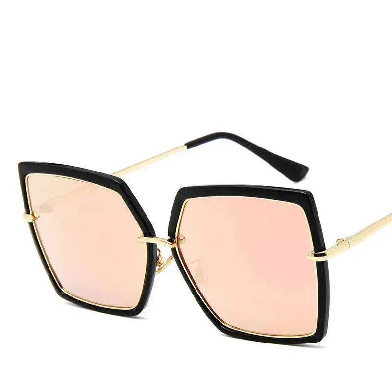 Reflective Fashion metal retro sunglasses for Women - Velora