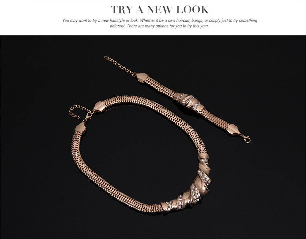 Necklace Earrings Jewelry Four-piece Set - Velora