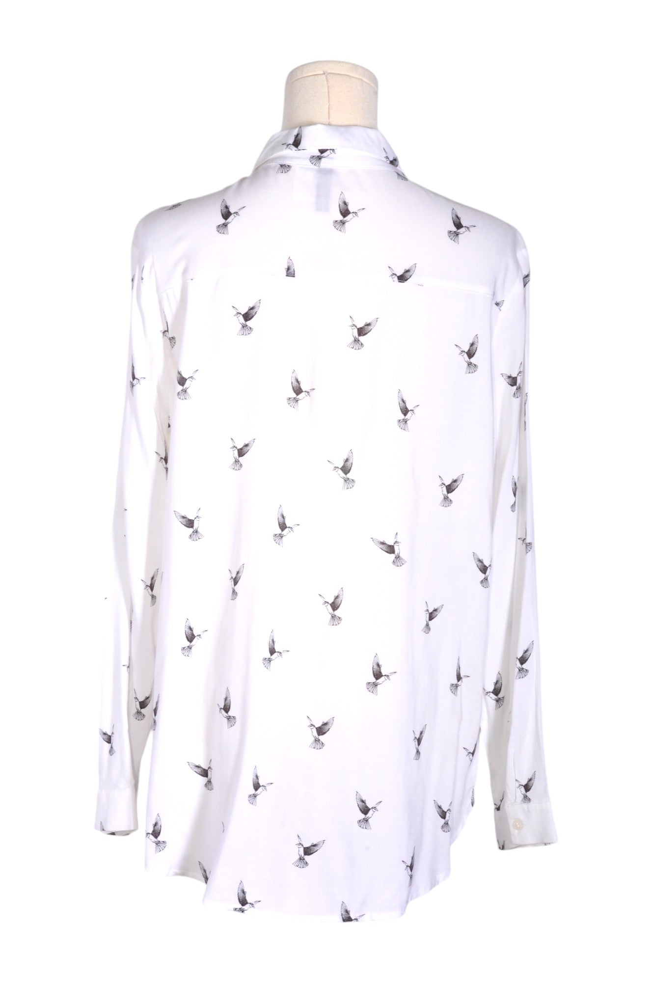 H&M Women Button Down Tops Regular fit in White - 10 - Velora