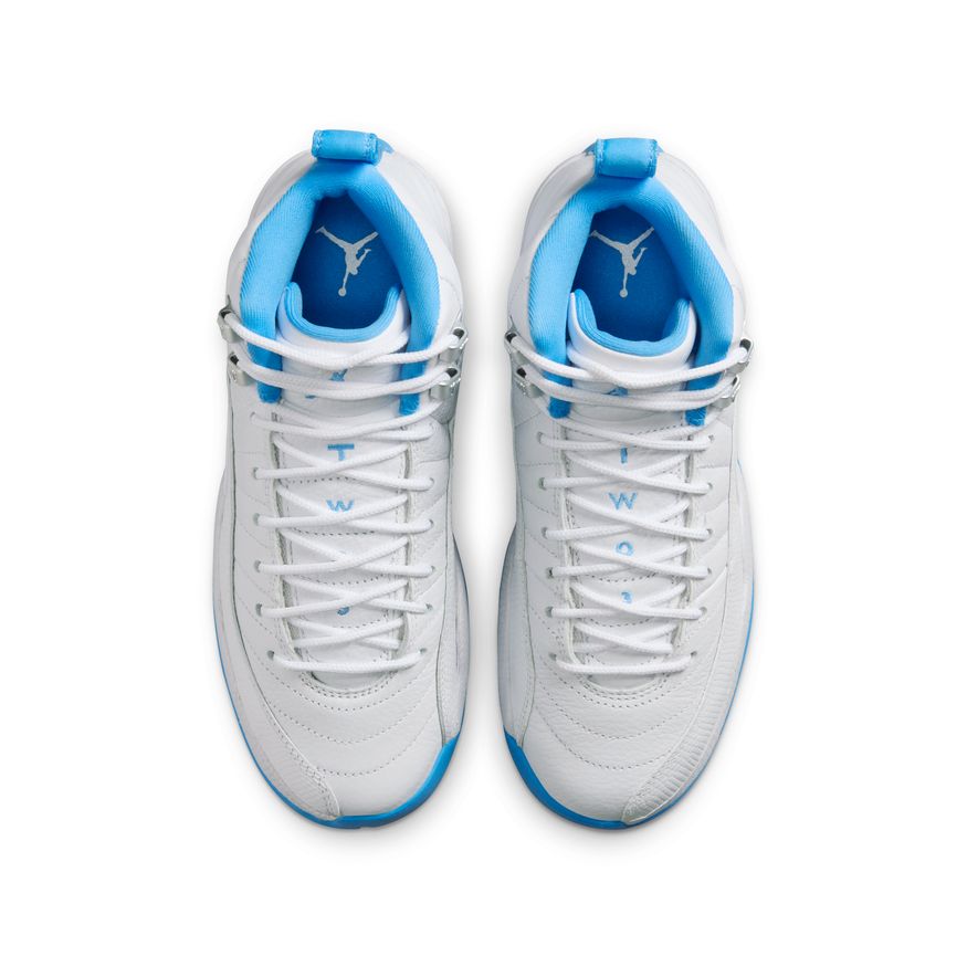 Y Air Jordan 12 Retro "White and University Blue" 153265-112 - Velora