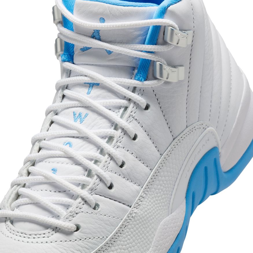 Y Air Jordan 12 Retro "White and University Blue" 153265-112 - Velora