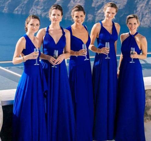 Women's Sexy Long Party Dress Club Floor-Length Summer Backless Bandage Maxi Dress Multiway Bridesmaids Boho Women Dress Vestidos - Velora