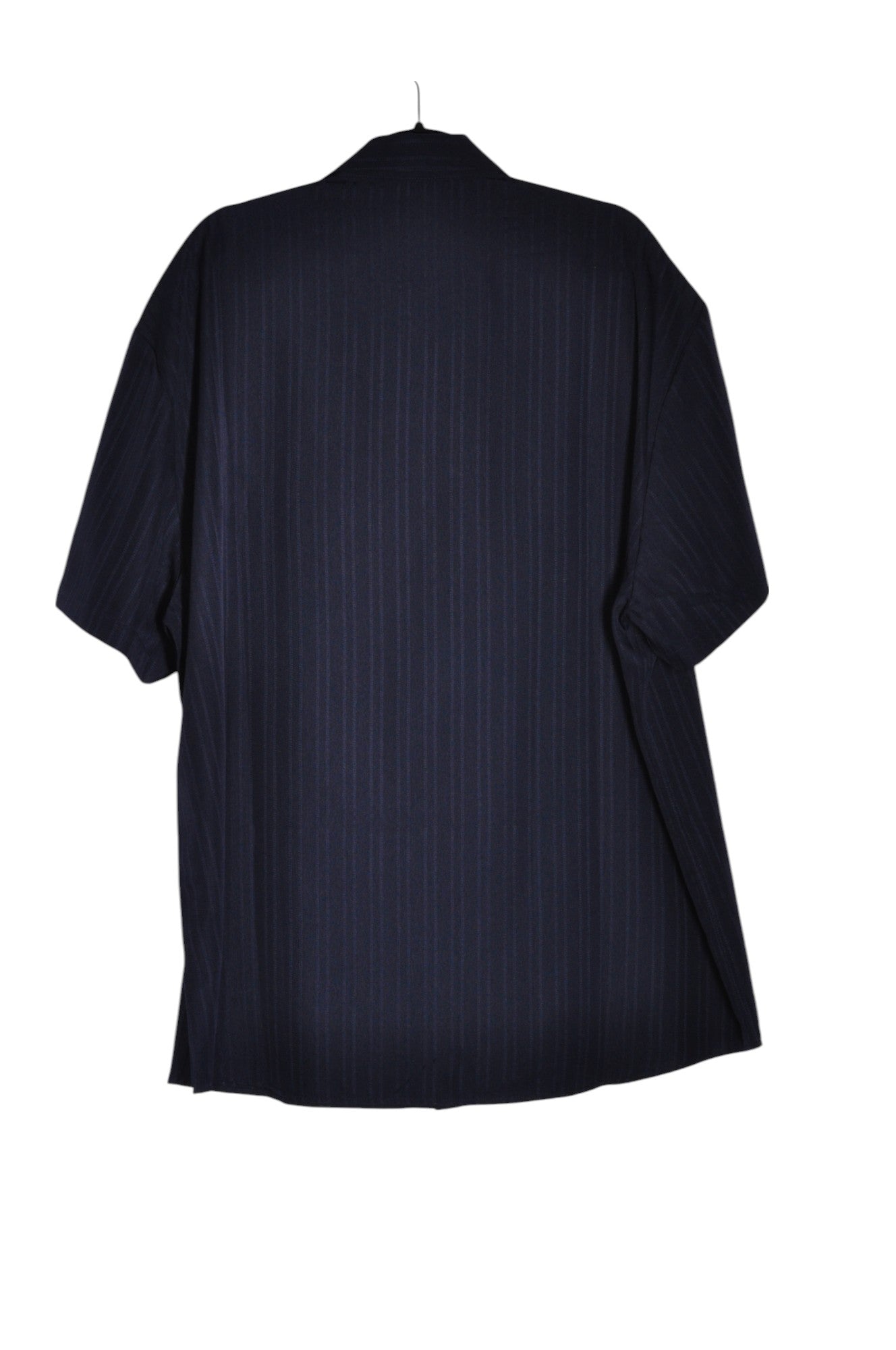 UNBRANDED Men Button Down Tops Regular fit in Black - 3XL - Velora