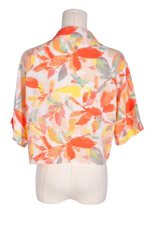 SHEIN Women Button Down Tops Regular fit in Orange - 4 - Velora