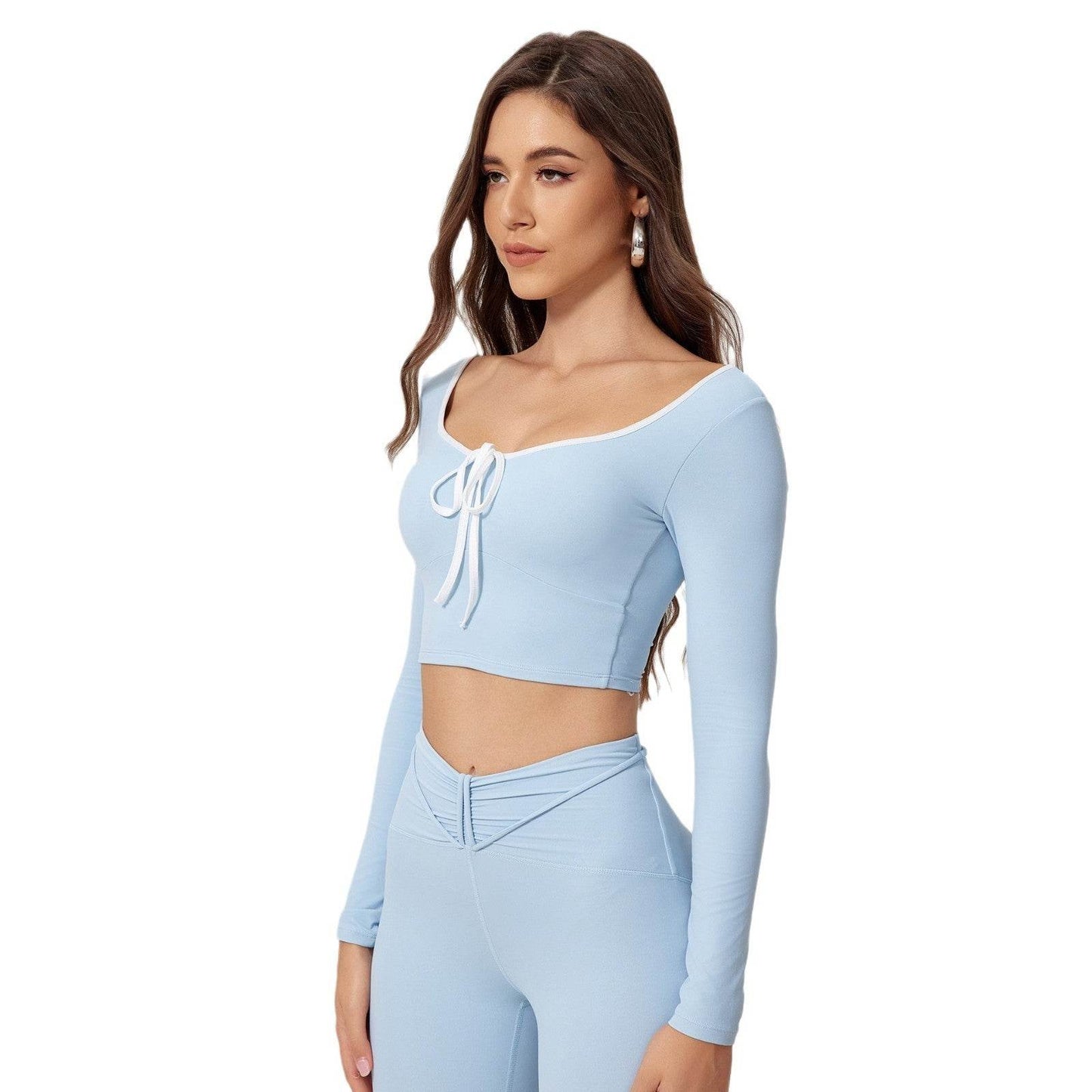 Quick-dry Training Running Sports Fitness Gym Crop Workout top for women - Velora