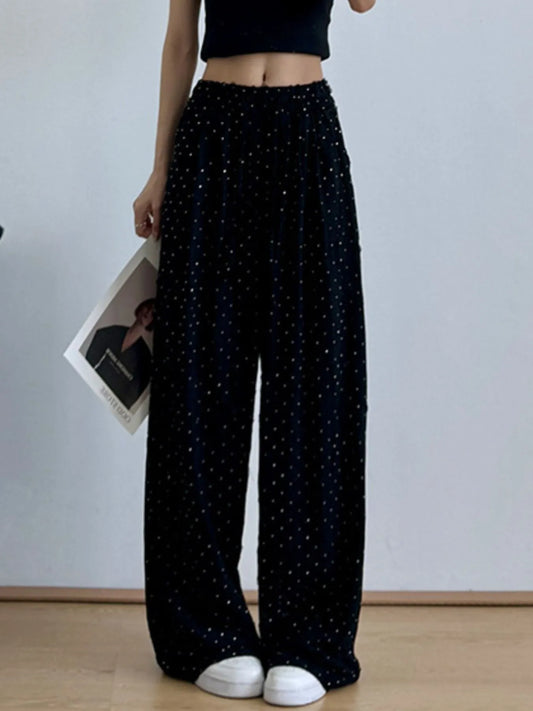 Drawstring Wide Leg Pants - Velora