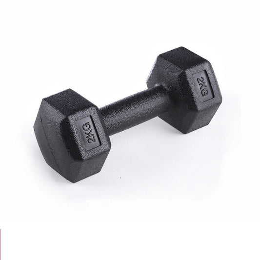 Hexagonal Rubber Dumbbell Set for Men & Women