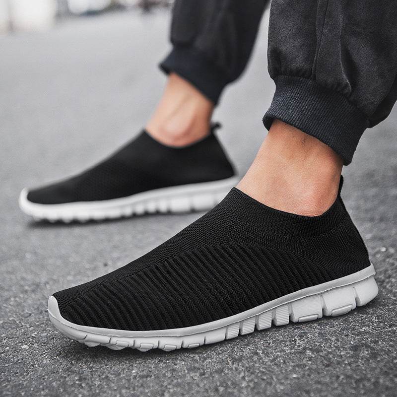 Fashion All-match Casual Sports Shoes Flying Woven Breathable - Velora