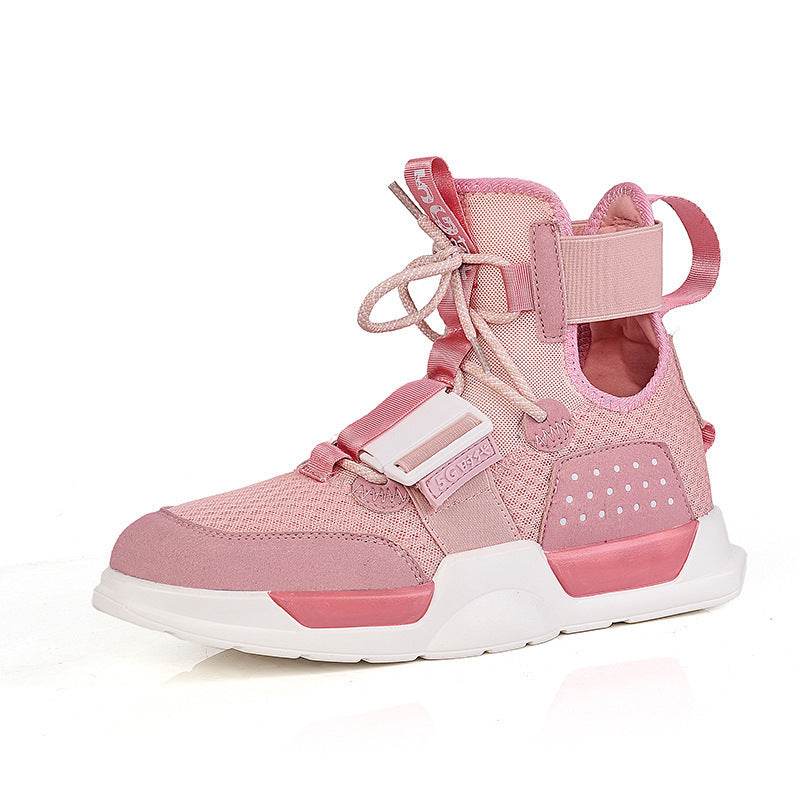 New High-Top Breathable Neutral Large SDize Sneakers - Velora