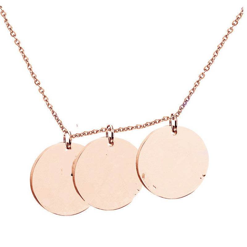 Personalized Pet Photo Disc Necklace Ladies Kitten Name Pendant Necklace Custom Animal Stainless Steel Necklace Jewelry - Velora