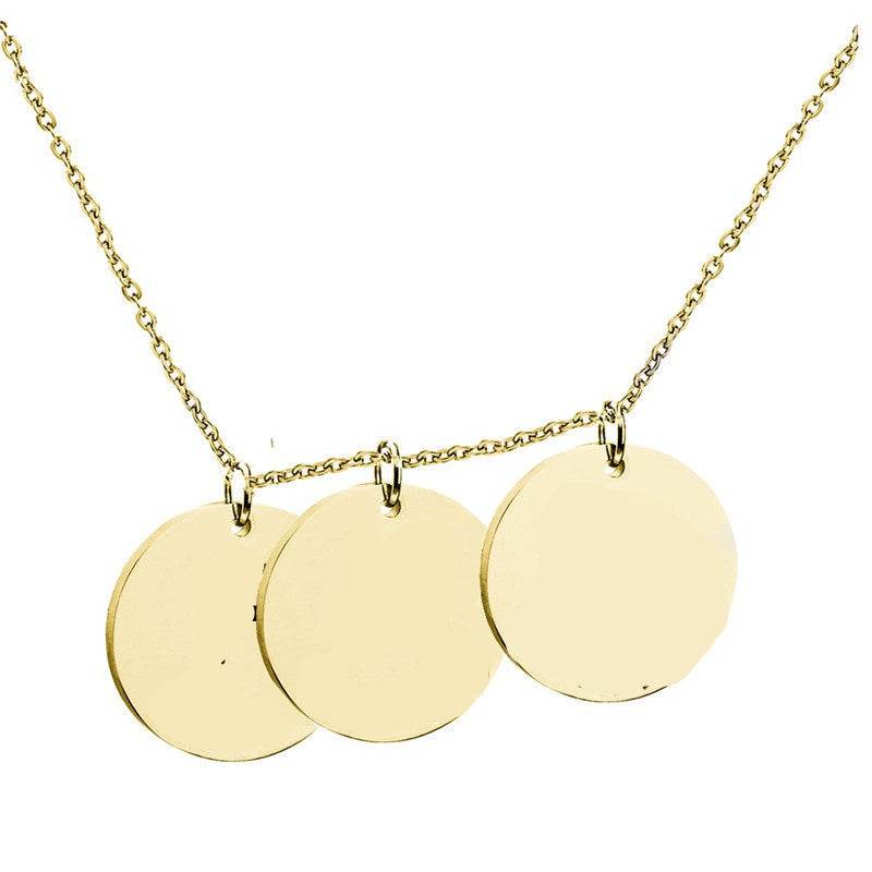 Personalized Pet Photo Disc Necklace Ladies Kitten Name Pendant Necklace Custom Animal Stainless Steel Necklace Jewelry - Velora