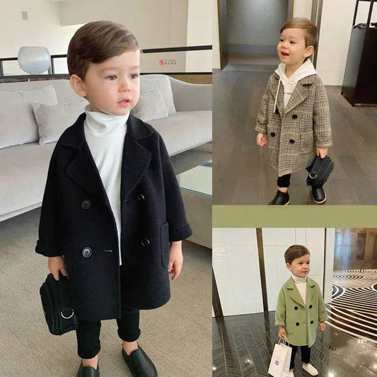 Children Winter Lapel Cardigan Jacket Kids - Velora