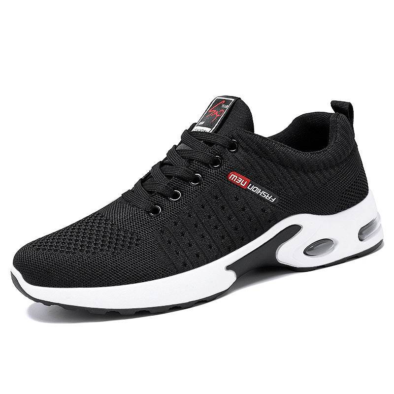 Non-Slip Lace-Up Running Shoes Korean Lightweight Casual Sports Shoes - Velora