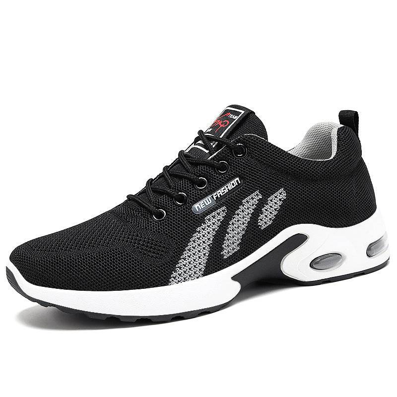 Non-Slip Lace-Up Running Shoes Korean Lightweight Casual Sports Shoes - Velora