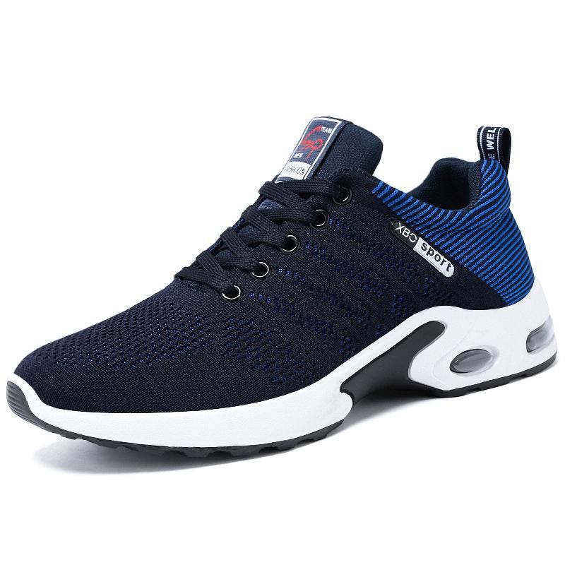 Non-Slip Lace-Up Running Shoes Korean Lightweight Casual Sports Shoes - Velora
