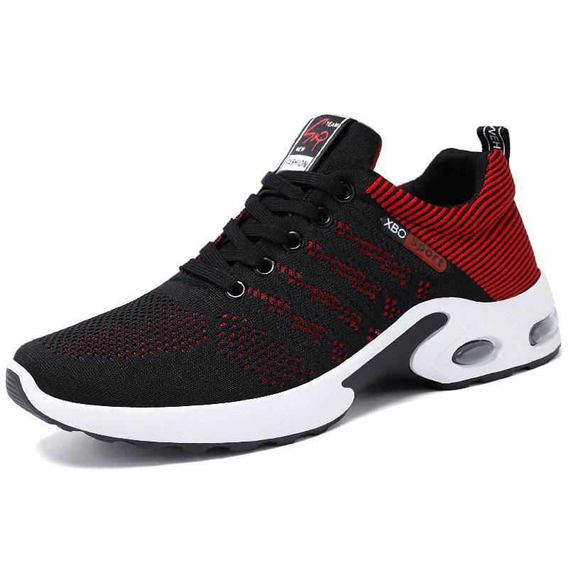 Non-Slip Lace-Up Running Shoes Korean Lightweight Casual Sports Shoes - Velora