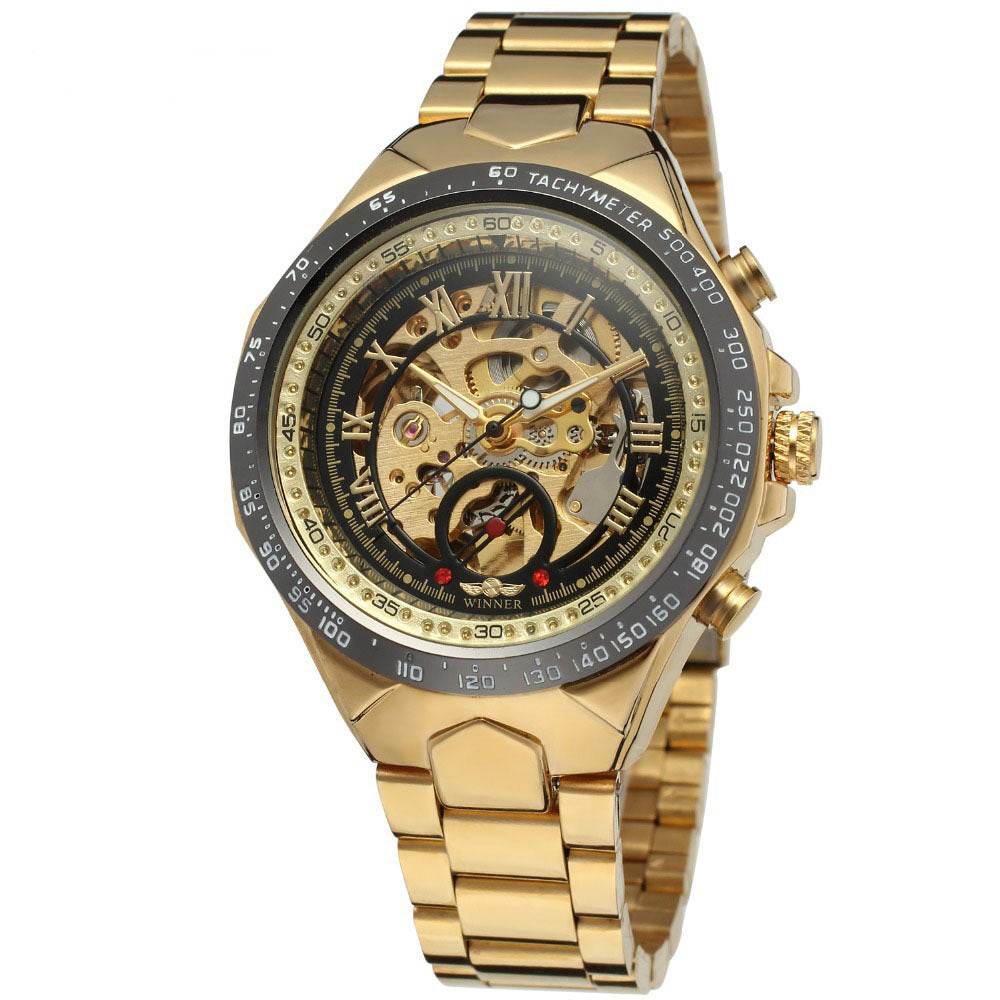 Personalized All-steel Hollow Automatic Mechanical Watch Fashion Watch For Men - Velora