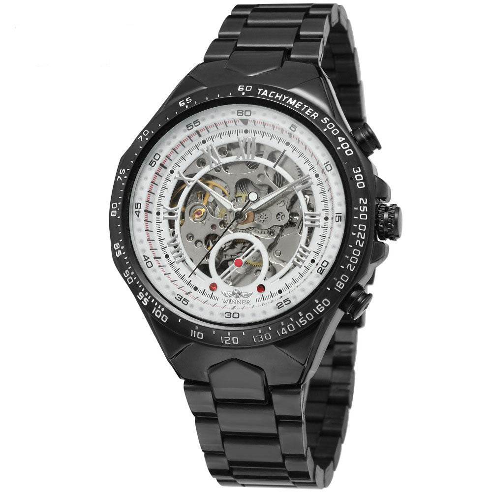 Personalized All-steel Hollow Automatic Mechanical Watch Fashion Watch For Men - Velora