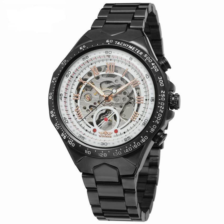 Personalized All-steel Hollow Automatic Mechanical Watch Fashion Watch For Men - Velora