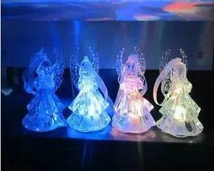 Colorful Acrylic Angel Night Light Christmas Gifts - Velora