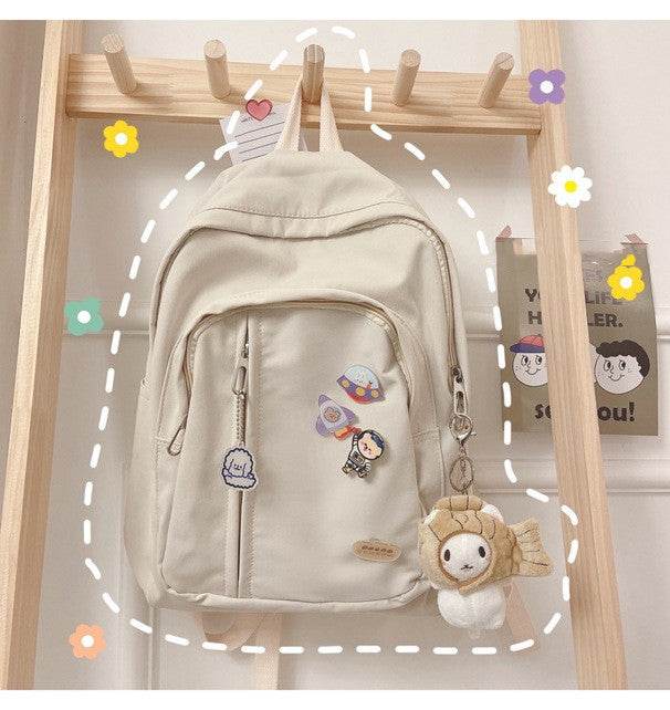 Korean Harajuku Backpack – Cute School Bag for Girls - Velora