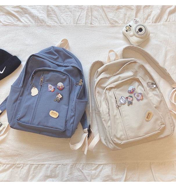Korean Harajuku Backpack – Cute School Bag for Girls - Velora