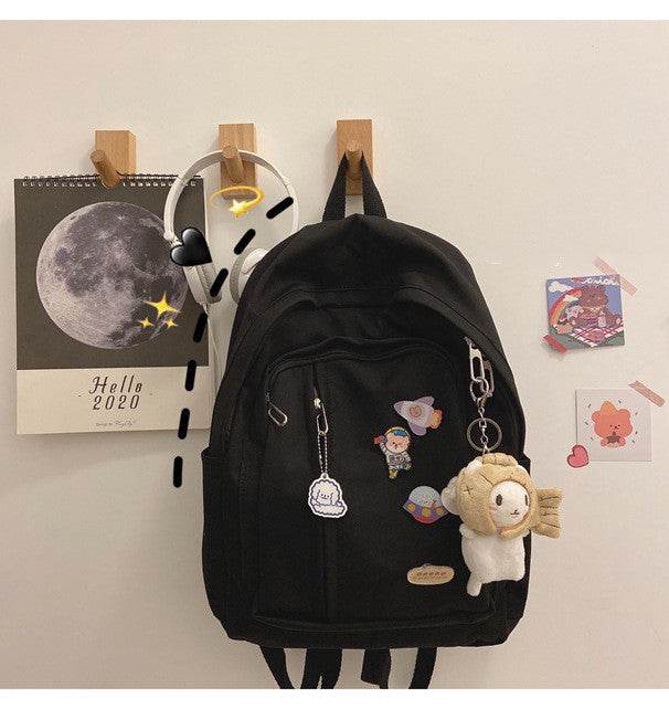 Korean Harajuku Backpack – Cute School Bag for Girls - Velora