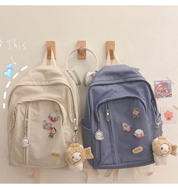 Korean Harajuku Backpack – Cute School Bag for Girls - Velora