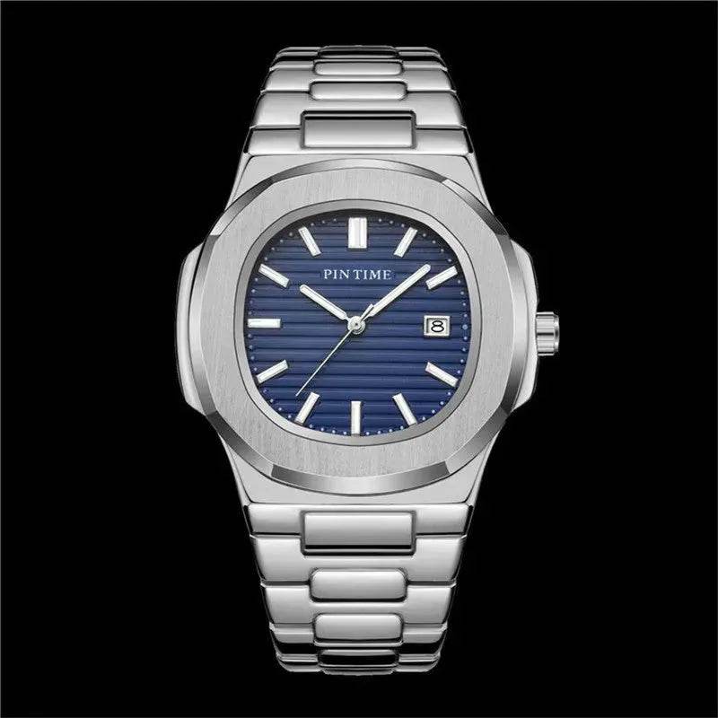Quartz Watch Calendar Waterproof Luminous Steel Band Watch - Velora
